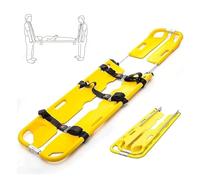 Civière pliable portable en aluminium pour urgence médicale, montée sur véhicule, capacité de charge de 158,8 kg, design télescopique amovible pour hôpital et lieux de sport