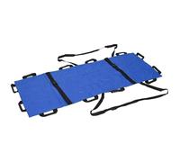 Civière pliable portable en tissu souple for hôpital, civière médicale d'urgence pour les hôpitaux, les installations sportives et(Blue)