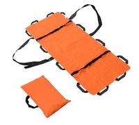 Civière Pliante D'urgence À 12 Poignées,Civière Médicale Souple Et Étanche,Fournitures For Soins Infirmiers For Personnes Handicapées,For Hôpitaux,Stades Et Ambulances(Orange)