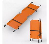 Civière pliante portable, capacité de 175 kg, avec 2 roues, alliage d'aluminium robuste et tissu Oxford, for transport médical, urgences, hôpital, domicile(A)