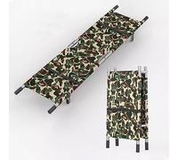 Civière pliante portable, capacité de 175 kg, avec 2 roues, alliage d'aluminium robuste et tissu Oxford, for transport médical, urgences, hôpital, domicile(B)