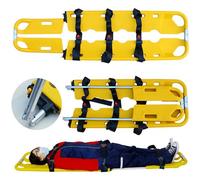 CivièRe Pliante Portative, CivièRe De Sauvetage Pour Transport De Patients Avec 3 Sangles De SéCurité, Planche D'Immobilisation LéGèRe Et RéGlable, Capacité De Charge : 159 Kg/350 Lb