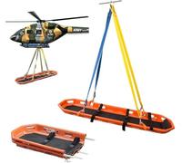 Civière portable Pliante de type séparé, civière de secours médical d'urgence de type panier, avec harnais spécial, pour les secours en mer, dans les airs, en cas d'incendie et en extérieur