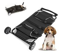 Civière pour animaux avec roues, chariot de transport vétérinaire pour animaux de compagnie, capacité maximale de 113 kg.