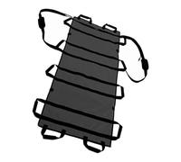 Civière souple Coussin de transfert patient, civière mobile sauvetage d'urgence, coussin positionnement mobilité assistée for personnes âgées handicapées, imperméable(Black-with shoulder strap)