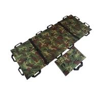 Civière Souple D'urgence Médicale Civière Pliable Et Portable Pouvant Supporter 90 Kg/198 Lb Avec Sangles Fixes Poignées Renforcées Et Sac Main Adaptée Aux Hôpitaux Cliniques Et Familles(Camo)