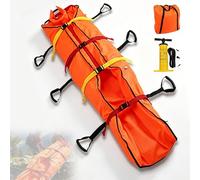 Civière sous vide de sauvetage en plein air, dispositif d'immobilisation complet du corps à pression négative avec pompe à air manuelle et sac de rangement portable