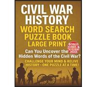 Civil War History Word Search Puzzle Book For Teens, Adults & Seniors Large Print: Brain Games Easy To Read Find & Cross Words | About American Civil ... For Veterans, Christmas, Birthday & Holiday