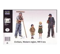 Master Box Ltd. MB MasterBox Civils Ouest ère WW2 Kit maquette 1:35