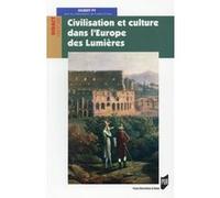 Civilisation et culture dans l'Europe des Lumières Pur (Auteur)