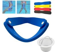 Civilizek Chaise longue à eau pliable 3 en 1 Grandfloats Float-n-fold pour piscine, salon de piscine stable pour adultes, sièges de fête (+ panier de skimmer de piscine)