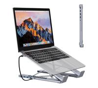 Civilizek Civilized 8-in-1 USB-C Laptop Stand, Portable Adjustable Flat Laptop Docking Station Stand with 4k HDMI, 2 USB 3.0, Pd 100w, Universal for Offices, Corporate Desks, Cafes (5-in-1)