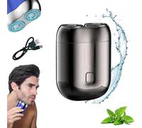 Civilizek Shaver,Mini Dual-Head Electric Shavers,Upgrade Pocket Shaver,Mini Portable Electric Shavers for Men,Wet & Dry Use,for Home, Travel (Gray)