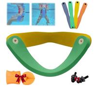 Civilizek Water Recliner, Grand Floats Grand Float-N-Fold Water Chair, Adult Funny Pool Floats, Aqua Floating Non Inflatable Loungers, Chair Float for Swimming Pool, Summer Pools Party Seats(Green-yel
