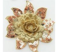 CIVIOOH 1 à 6 pièces de Dentelle à Paillettes, Broderie de Fleurs 3D, Patchs de Dentelle à Coudre, pour Robe de mariée, vêtements de poupée, décoration, Fournitures de Couture, 8CM