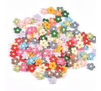 CIVIOOH Appliques de Fleurs en Dentelle, 50 pièces/lot, pour Bricolage, vêtements, Chapeaux, Fournitures de Couture, décoration de Couvre-Chef, Patchs Autocollants 15mm