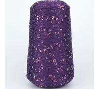 CIVIOOH Fil à Paillettes tissé à la Main, 500 g, pour vêtements, châles, écharpes, Crochet, 4 000 m