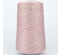 CIVIOOH Fil à Paillettes tissé à la Main, 500 g, pour vêtements, châles, écharpes, Crochet, 4 000 m