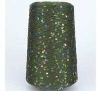 CIVIOOH Fil à Paillettes tissé à la Main, 500 g, pour vêtements, châles, écharpes, Crochet, 4 000 m