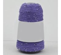 CIVIOOH Fil de Coton à Paillettes, 100 g, 420 m, 2 mm, pour décoration tricotée à la Main