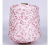 CIVIOOH Fil de Coton à Tricoter à la Main, 500 g/1 300 m, 3 mm + 6 mm, Paillettes, pour Femme, Pull, Chapeau, écharpe