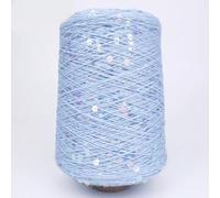 CIVIOOH Fil de Coton à Tricoter à la Main, 500 g/1 300 m, 3 mm + 6 mm, Paillettes, pour Femme, Pull, Chapeau, écharpe