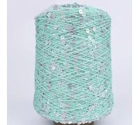 CIVIOOH Fil de Coton à Tricoter à la Main, 500 g/1 300 m, 3 mm + 6 mm, Paillettes, pour Femme, Pull, Chapeau, écharpe