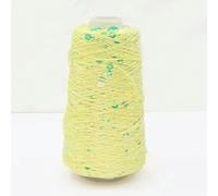 CIVIOOH Fil de Coton à Tricoter à la Main, 500 g/1 300 m, 3 mm + 6 mm, Paillettes, pour Femme, Pull, Chapeau, écharpe