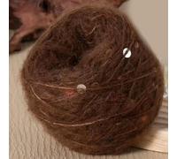 CIVIOOH Lot de 2 pelotes de 50 g de Fil Mohair à Paillettes pour Tricot, Pull, écharpe, Chapeau, châle, Manteau, DIY