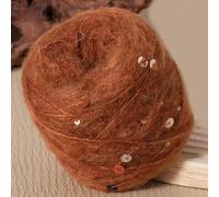 CIVIOOH Lot de 2 pelotes de 50 g de Fil Mohair à Paillettes pour Tricot, Pull, écharpe, Chapeau, châle, Manteau, DIY