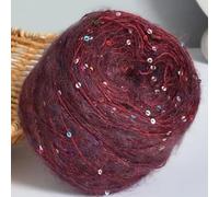 CIVIOOH Lot de 2 pelotes de 50 g de Fil Mohair à Paillettes pour Tricot, Pull, écharpe, Chapeau, châle, Manteau, DIY