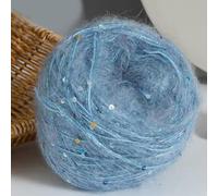 CIVIOOH Lot de 2 pelotes de 50 g de Fil Mohair à Paillettes pour Tricot, Pull, écharpe, Chapeau, châle, Manteau, DIY