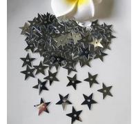 CIVIOOH Paillettes en Vrac de 3 mm, 5 mm, 7 mm, 10 mm, 13 mm, 15 mm, 20 mm, Trou Moyen, étoiles, Paillettes pour travaux manuels, Couture, vêtements, 10 g