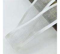CIVIOOH Ruban Organza à Bord en Satin, 5 mètres/lot, 20mm, pour nœud, décoration de Mariage et de noël, Emballage Cadeau Fait à la Main, DIY