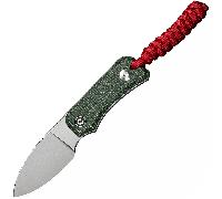 Civivi Baby Banter Stonewashed Nitro-V Green Micarta Lame Fixe Design de Ben Petersen C23045-2