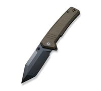CIVIVI Bhaltair Manche en Micarta Burlap Vert Lame Noire 14C28N C23024-3
