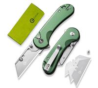 CIVIVI Cutter Knife, Elementum Folding Utility Knife with 3Pcs Extra Razor Blades C23039B-3