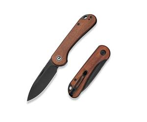 CIVIVI Elementum Slip Joint Folding Pocket Knife 7.52 CM 14C28N Blade Guibourtia Wood Handle, Outdoor EDC Knife C18062AJ-3