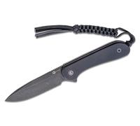 CIVIVI Lame Fixe Elementum G10 Noir/Lavage de Pierre Noir C2105A