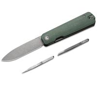 CIVIVI Manche en Micarta Vert Inclut 1PC Pince à Épiler en Acier & Cure-dents Dans le Manche Gris St