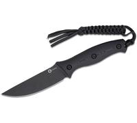 CIVIVI Manche G10 Noir Lame Nitro-V Noir Lavé à la Pierre Avec 1PC Lanière Noire, Étui Kydex Noir