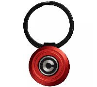 CIVIVI Organisateur de Clés de Poche en Aluminium Rouge avec 1 Anneau Porte-clés Noir, 6 Pièces Bron