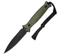 Civivi Perfrico Manche Fraisé OD Vert G10 Lame Noir Lavé à la Pierre 14C28N Avec 1PC Lanière Noire
