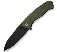 Civivi Placoid CIVIVI OD Vert Grossier G10 MancheLame Noir Lavé à la Pierre 14C28N
