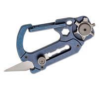 Civivi Polymorph Mousqueton Porte-clés Multi-outil en Titane Bleu C20045-3