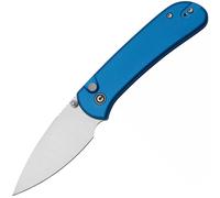 CIVIVI Qubit Manche en Aluminium Bleu Brillant Lame Satinée 14C28N C22030E-3