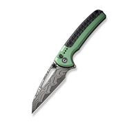 CIVIVI Sentinel Strike Manche en aluminium vert avec entretoise intégrale en FRN noir Lame en damas