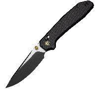 Civivi Tessera - S35VN Black Stonewashed - Diamond Patterned Black Aluminum CE26029-3