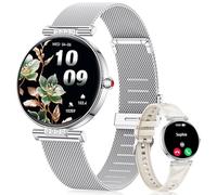 CIVO Montre Connectée Femme Appel: Bluetooth Montres Bracelet Intelligente Argent - Sport Etanche Smartwatch Fitness Femme Compatible Android iOS