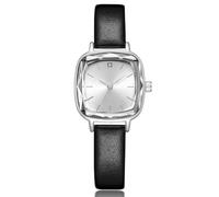 CIVO Montre Femme Fille Noir: Cuir Analogique Élégant Design Minimalist